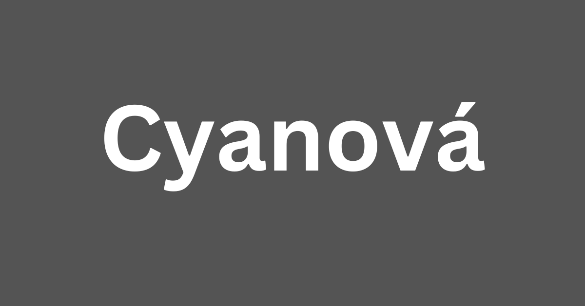 Cyanová